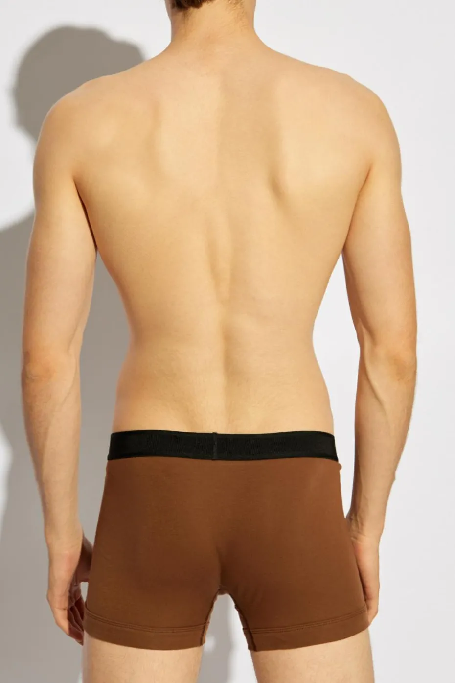 Tom Ford BROWN Boxer shorts with logo