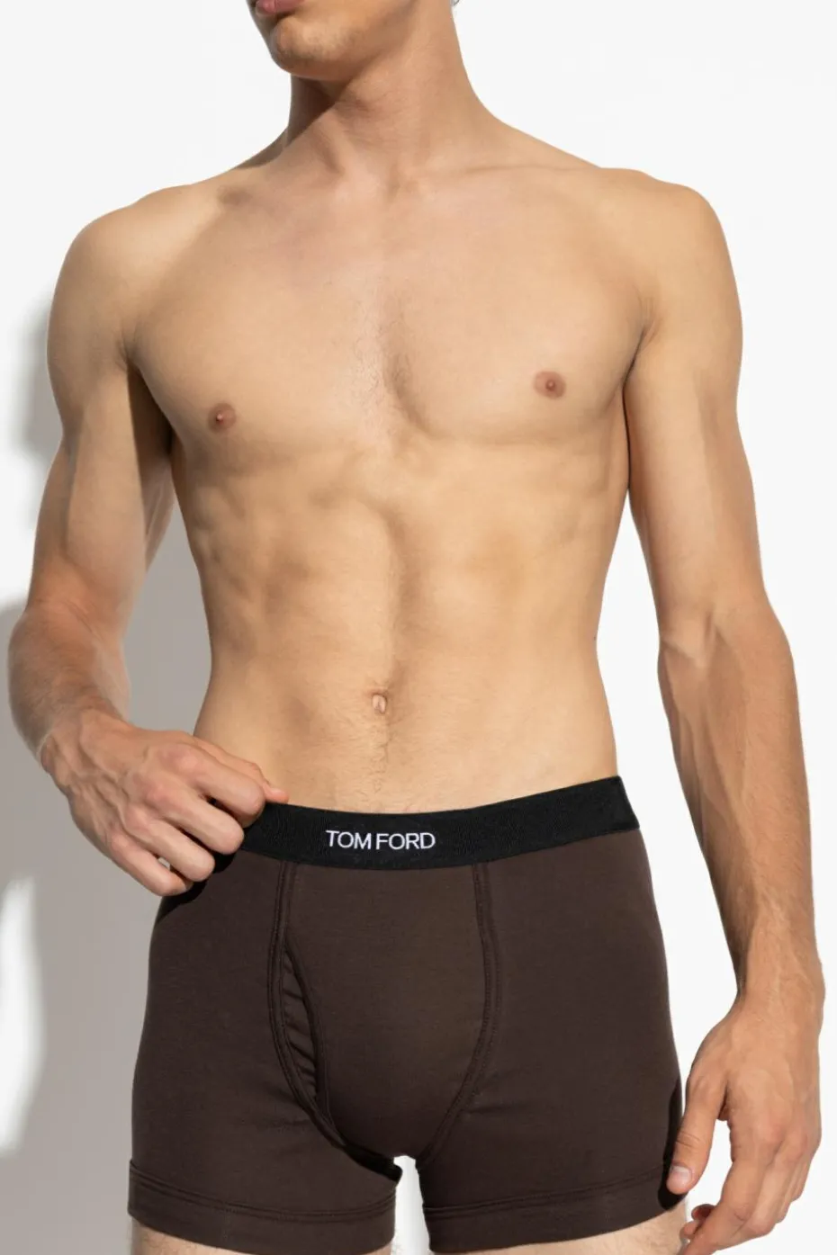 Tom Ford BROWN Boxers with logo