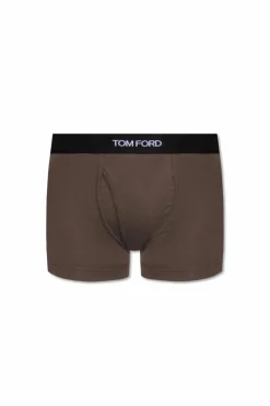 Tom Ford BROWN Boxers with logo