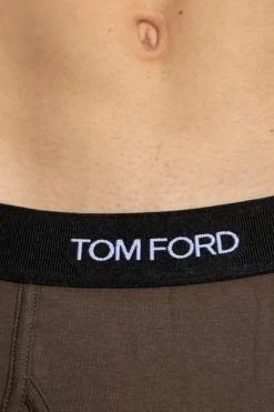 Tom Ford BROWN Boxers with logo