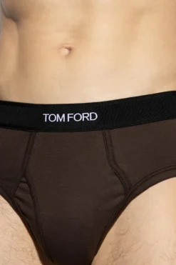 Tom Ford BROWN Briefs with logo