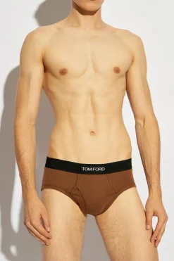Tom Ford BROWN Briefs with logo