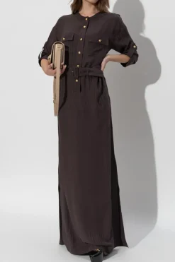 Tom Ford BROWN Dress with belt