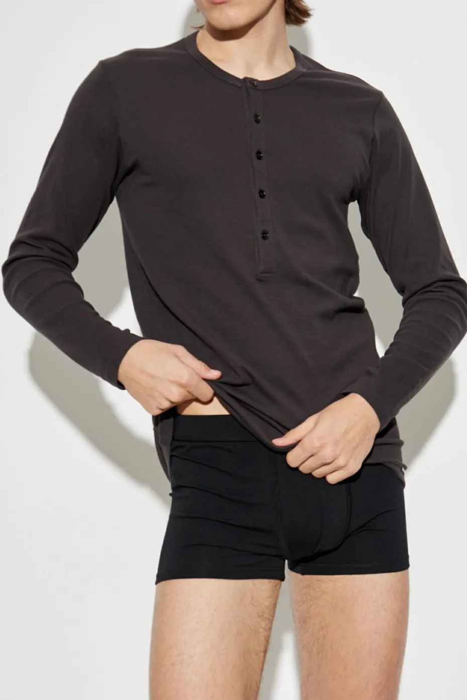Tom Ford BROWN Long sleeve T-shirt
