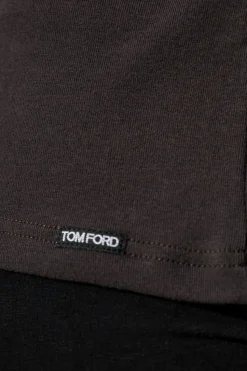 Tom Ford BROWN Long sleeve T-shirt