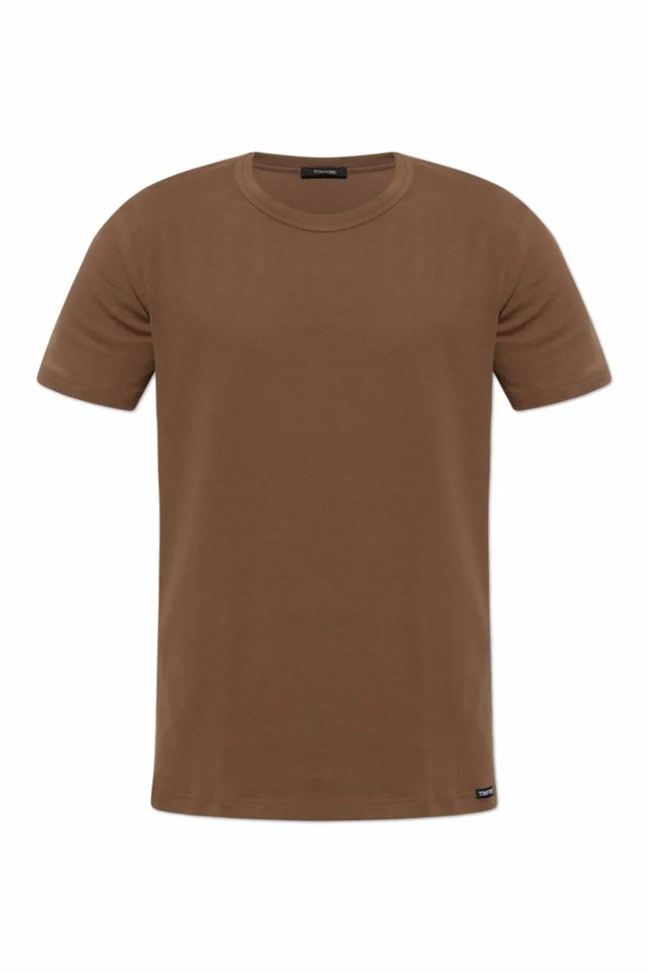Tom Ford BROWN Underwear T-shirt with logo patch