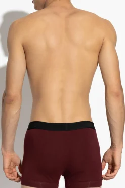 Tom Ford BURGUNDY Boxers with logo