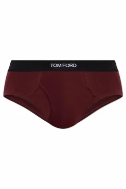 Tom Ford BURGUNDY Briefs with logo
