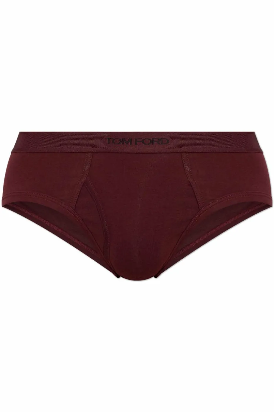 Tom Ford BURGUNDY Briefs with logo