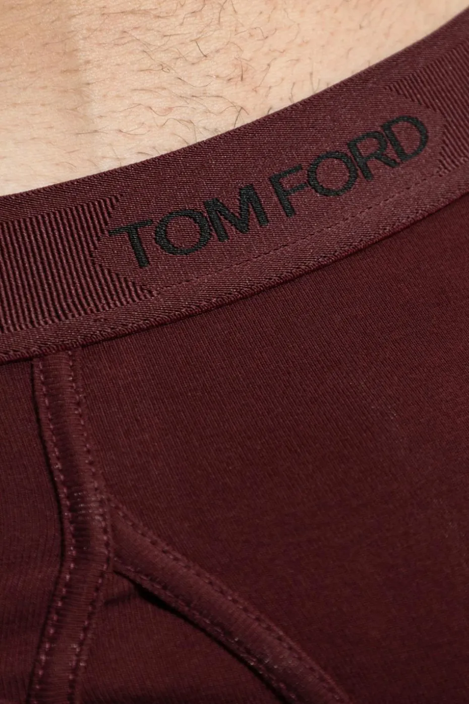 Tom Ford BURGUNDY Briefs with logo
