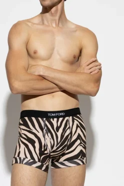 Tom Ford cream Boxers with logo