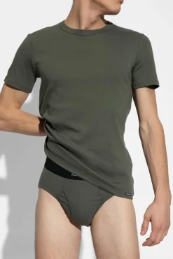 Tom Ford GREEN T-shirt with logo