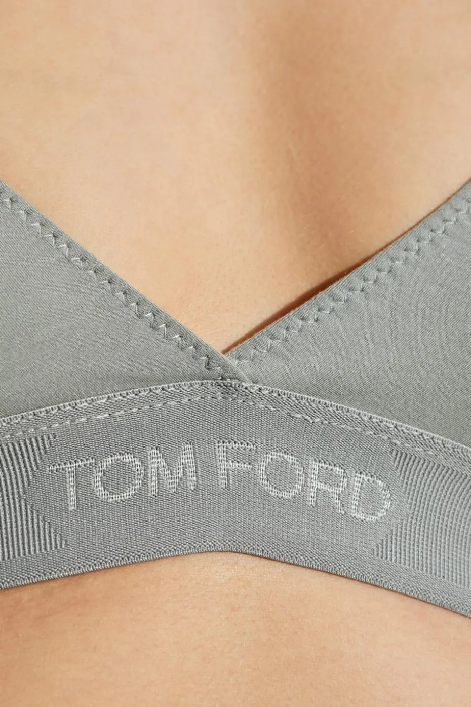 Tom Ford GREY Bra with logo