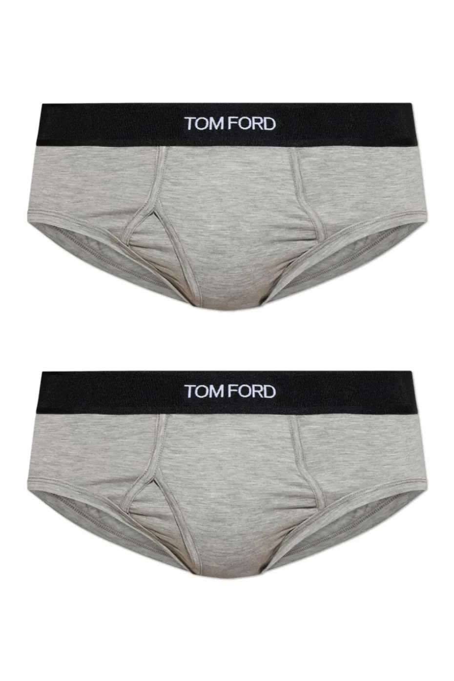 Tom Ford GREY Two-pack briefs with logo