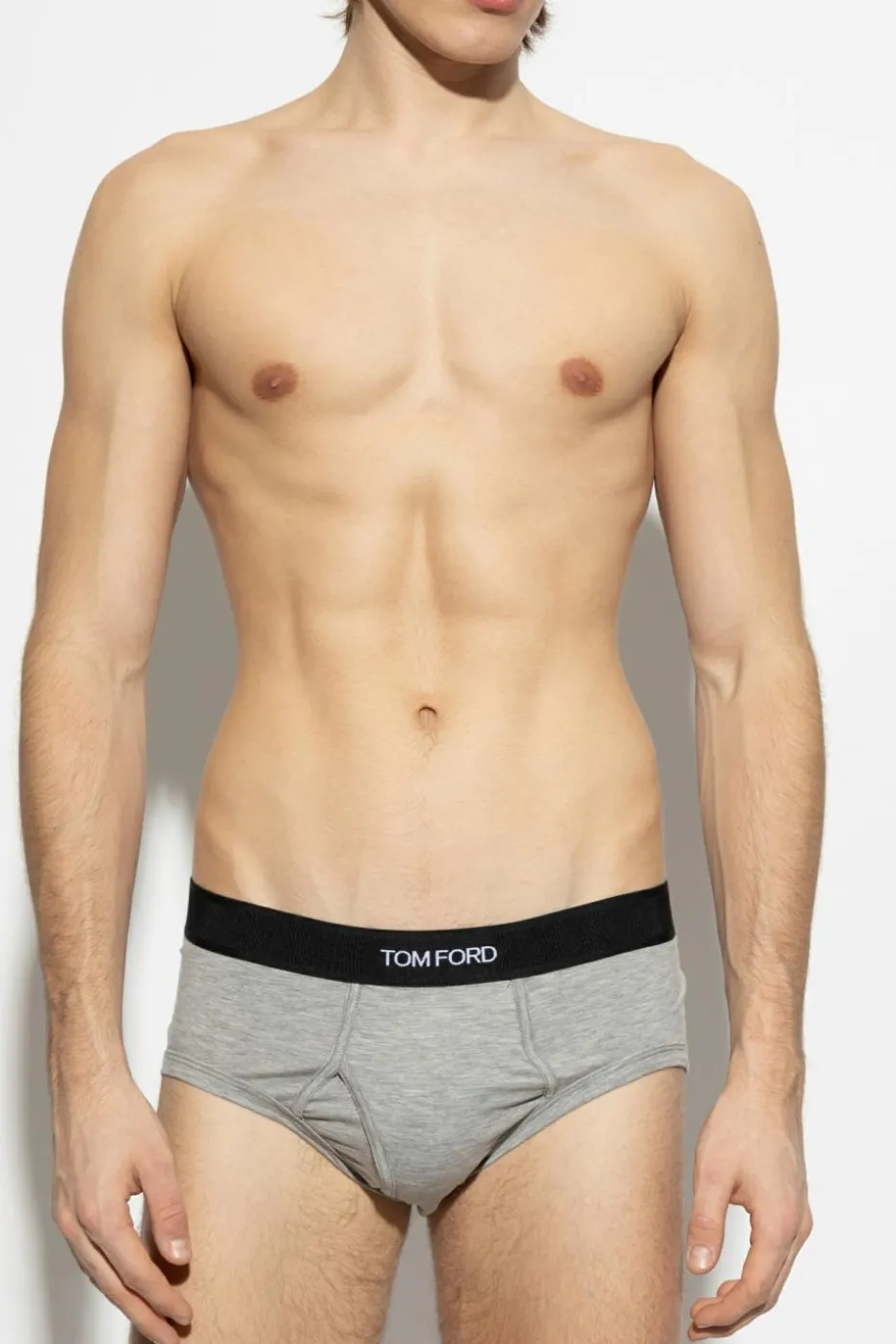Tom Ford GREY Two-pack briefs with logo