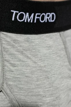 Tom Ford GREY Two-pack briefs with logo