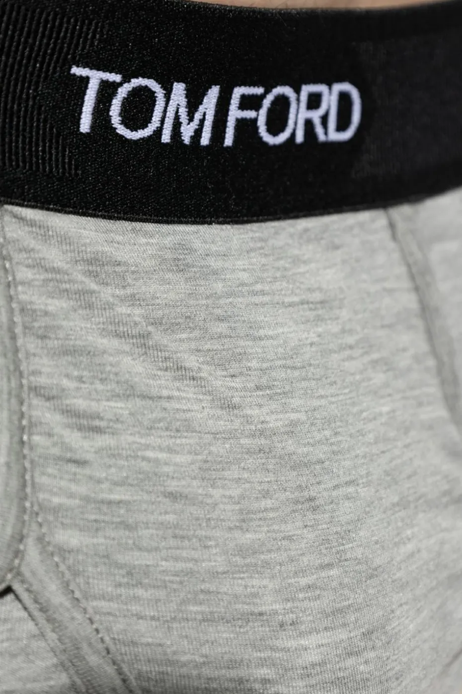Tom Ford GREY Two-pack briefs with logo