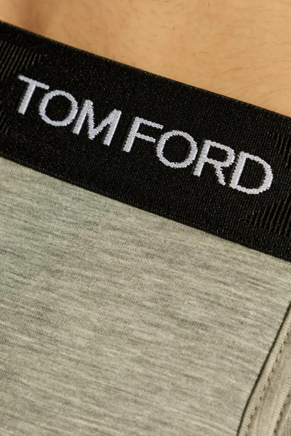Tom Ford GREY Two-pack of boxers with logo