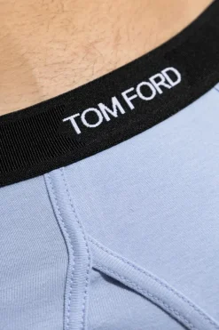 Tom Ford light blue Briefs with logo
