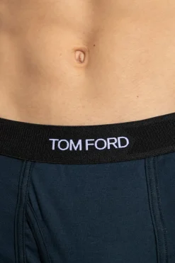 Tom Ford NAVY BLUE Boxers with logo