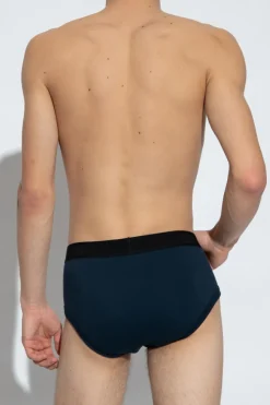 Tom Ford NAVY BLUE Briefs with logo