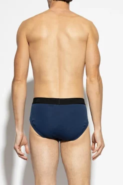 Tom Ford NAVY BLUE Briefs with logo