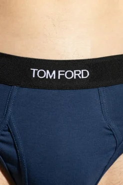 Tom Ford NAVY BLUE Briefs with logo