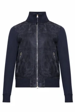 Tom Ford NAVY BLUE Jacket with suede front