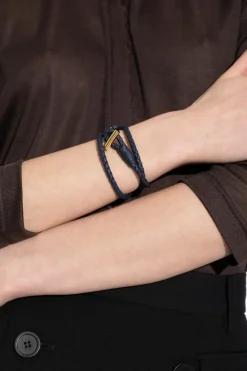 Tom Ford NAVY BLUE Leather bracelet