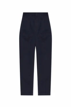 Tom Ford NAVY BLUE Pants with rolled-up legs