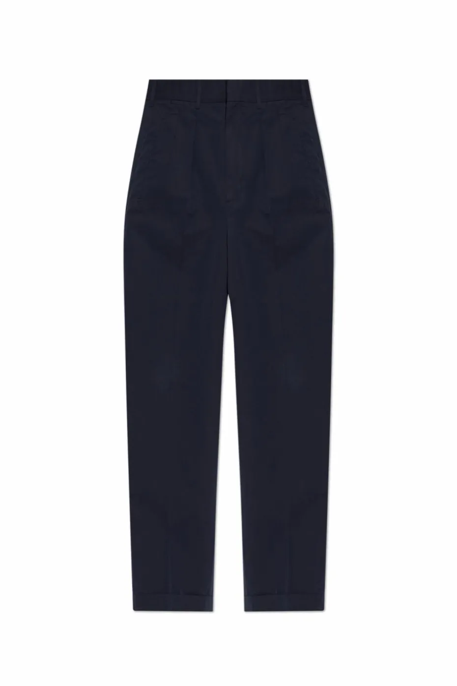 Tom Ford NAVY BLUE Pants with rolled-up legs