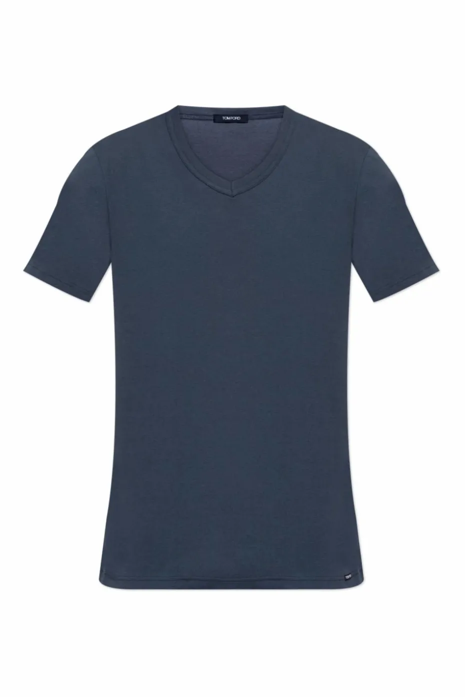 Tom Ford NAVY BLUE V-neck T-shirt