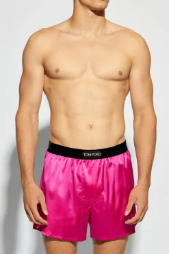 Tom Ford PINK Boxer shorts with logo