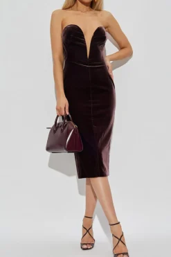 Tom Ford PURPLE Velvet corset dress