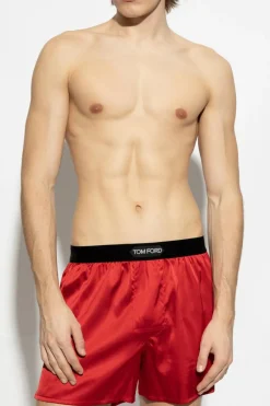 Tom Ford RED Silk lingerie shorts