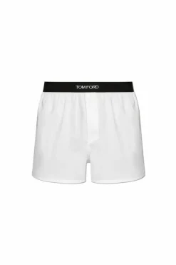 Tom Ford WHITE Boxer shorts with logo