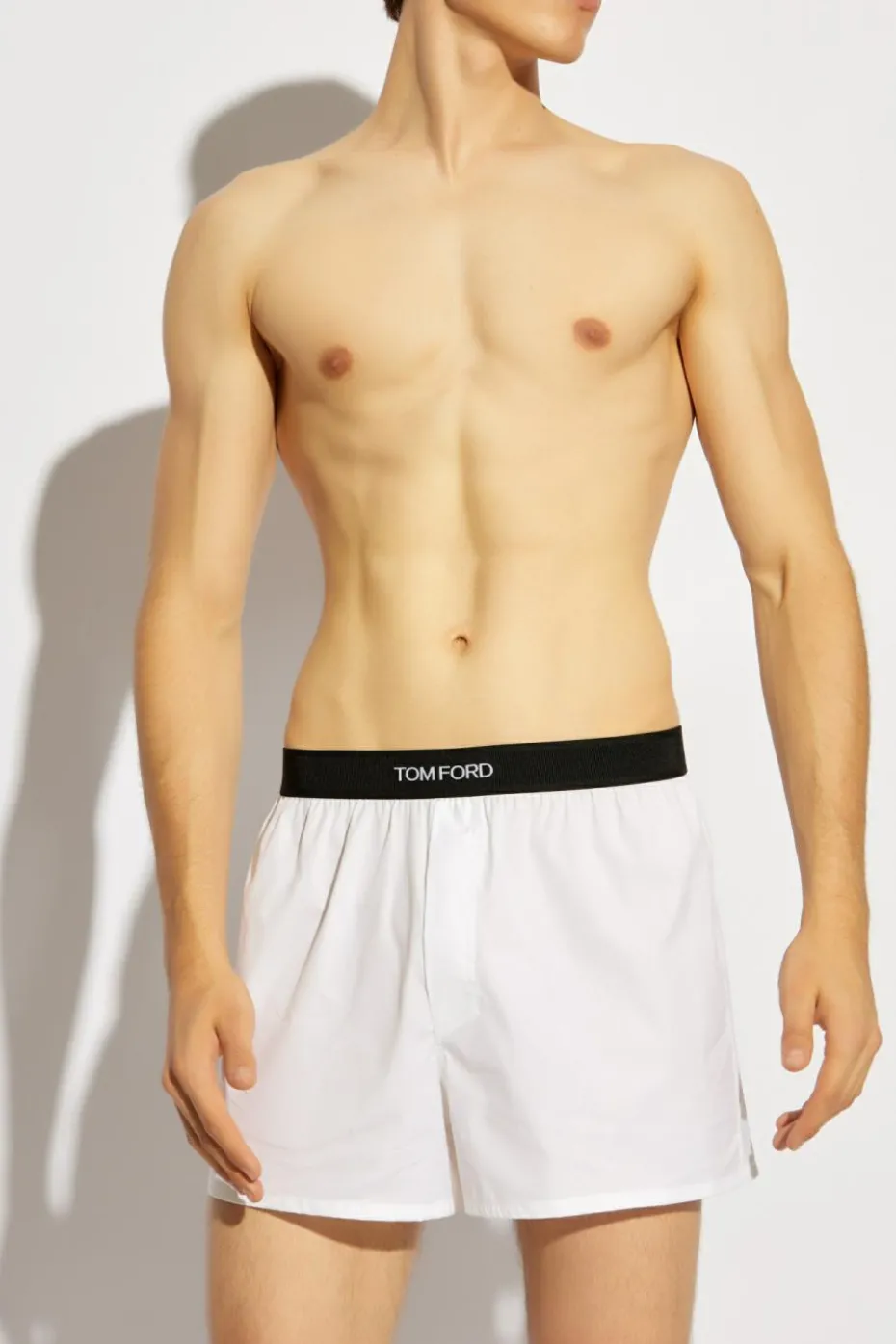 Tom Ford WHITE Boxer shorts with logo