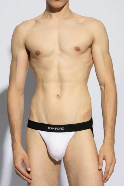 Tom Ford WHITE Jockstraps with logo