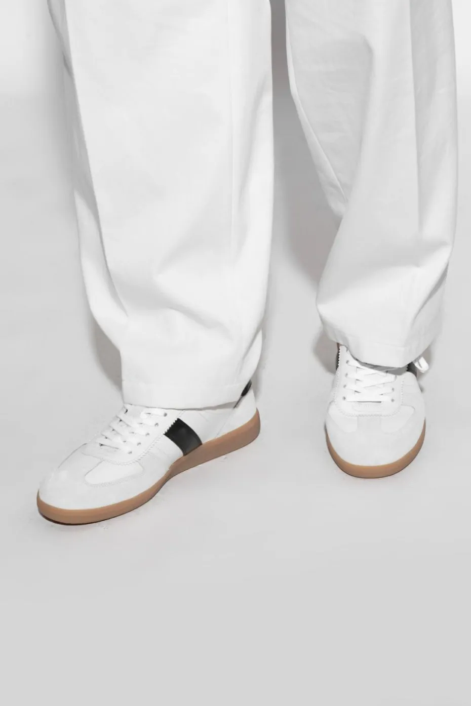 Tom Ford WHITE Sports shoes with logo