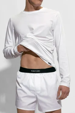 Tom Ford WHITE T-shirt with logo