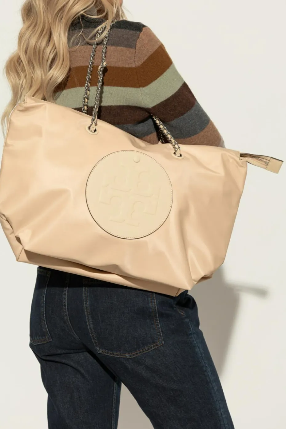 Tory Burch beige 'Ella' shopper bag