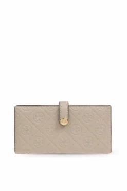 Tory Burch beige Leather wallet