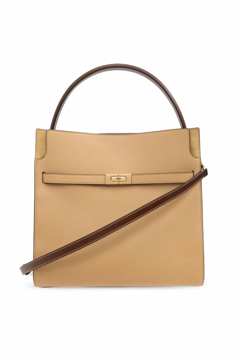 Tory Burch beige Lee Radziwill shoulder bag
