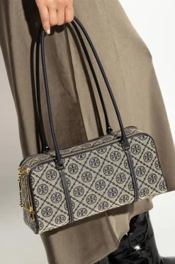 Tory Burch beige Shoulder bag T Monogram Small