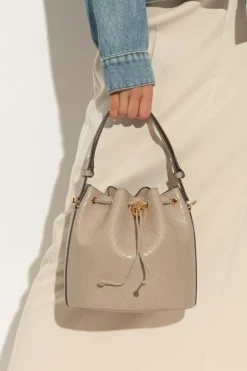 Tory Burch beige Shoulder bag 'T-Monogram' in 'bucket' style