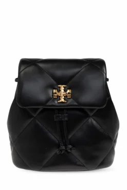 Tory Burch BLACK Backpack `Kira Diamond Small`