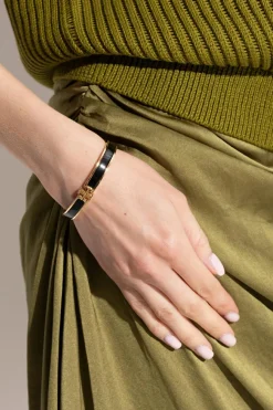 Tory Burch BLACK Bracelet with logo