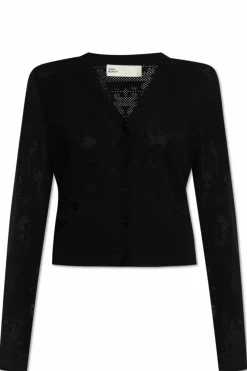 Tory Burch BLACK Cardigan with logo
