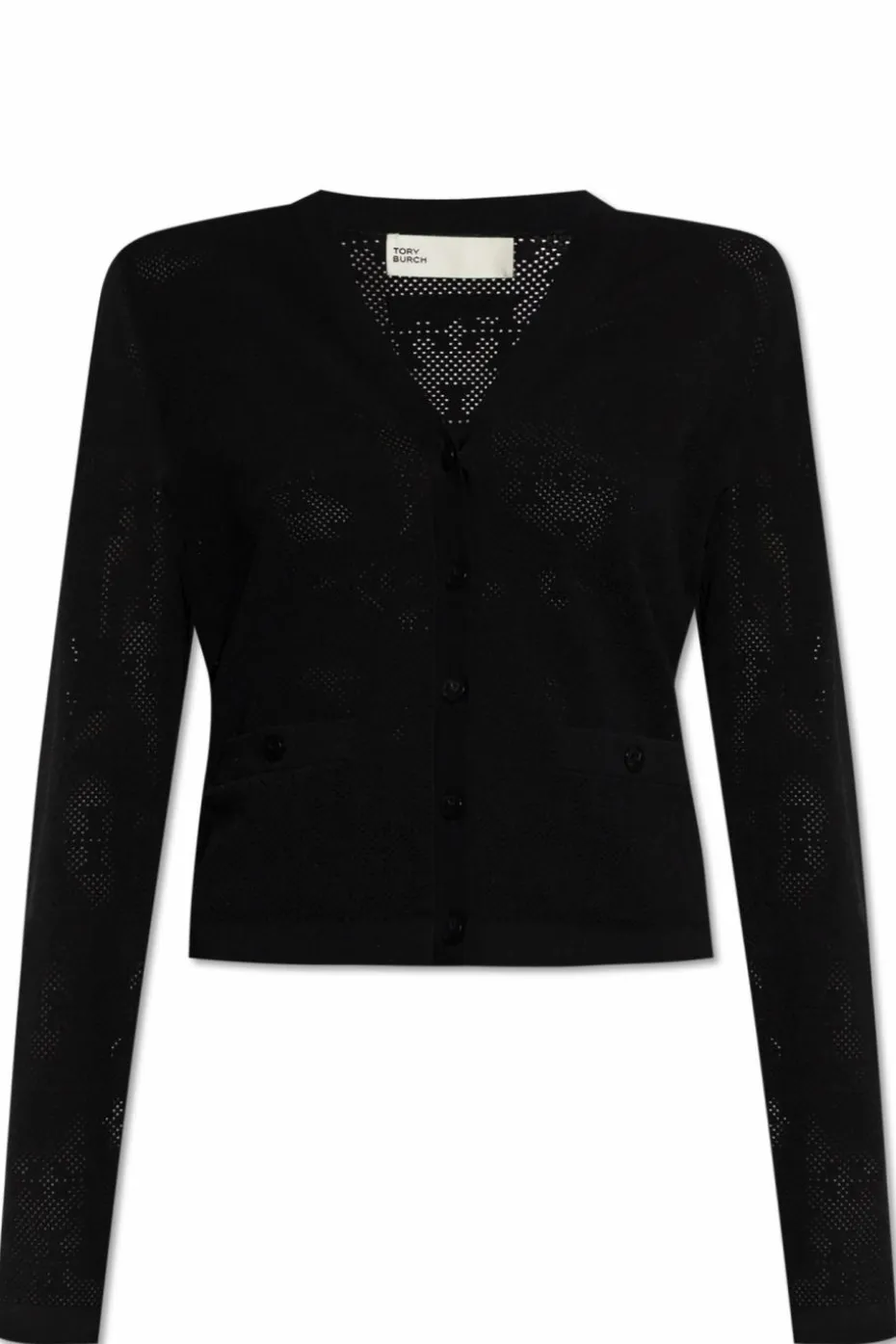 Tory Burch BLACK Cardigan with logo