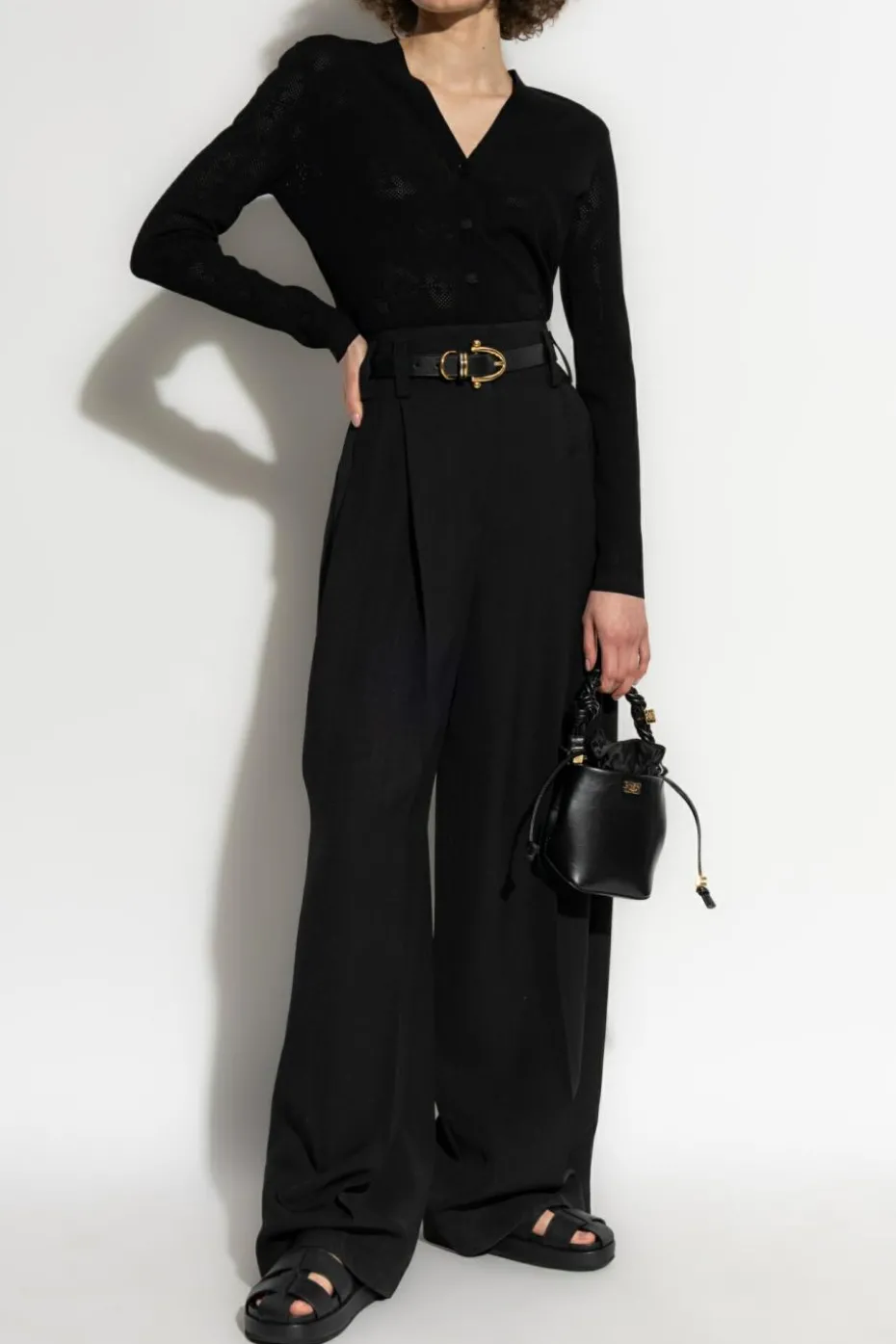 Tory Burch BLACK Cardigan with logo